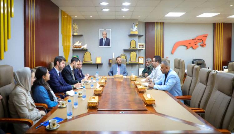 عدن: مناقشة شراكة تنموية موسعة بين السلطة المحلية والاتحاد الأوروبي 