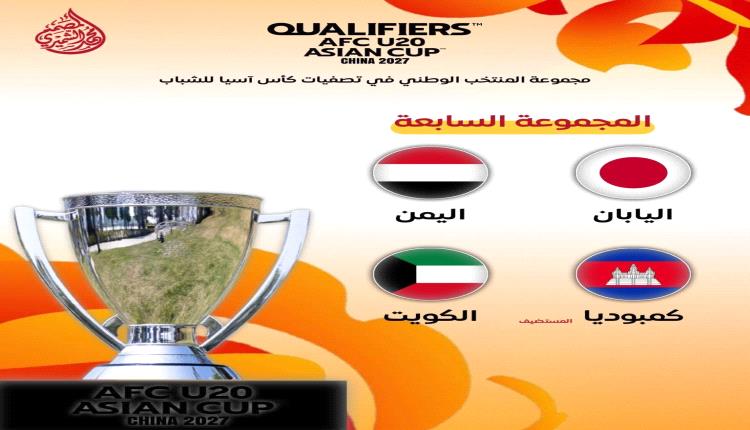 قرعة كأس آسيا تضع منتخب الشباب بجانب اليابان والكويت وكمبوديا