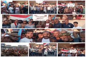الشاعري يستقبل الوفود القادمة من المحافظات الجنوبية لتجديد الولاء والتفويض للرئيس الزُبيدي 