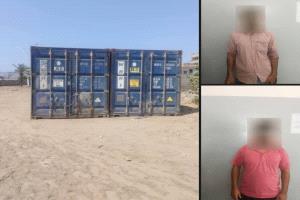 استعادة حاويتين مسروقتين وضبط متهمين في عملية أمنية بالعاصمة عدن 