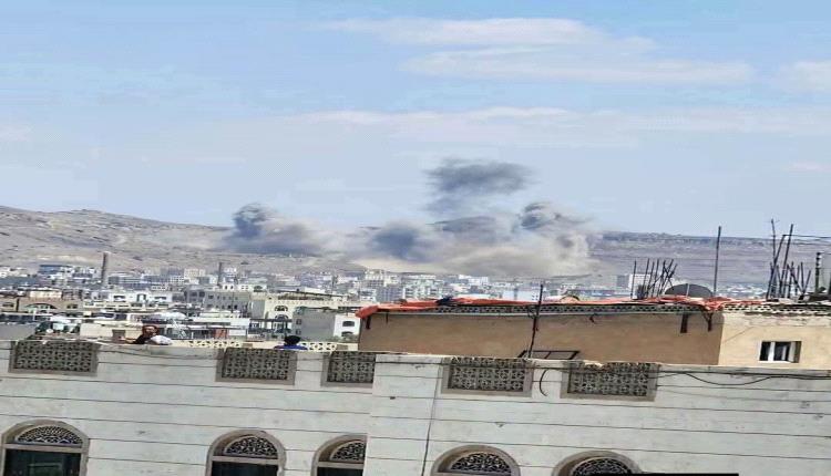 6 غارات جوية تهز صنعاء وتستهدف مواقع حوثية في النهدين وعطان
