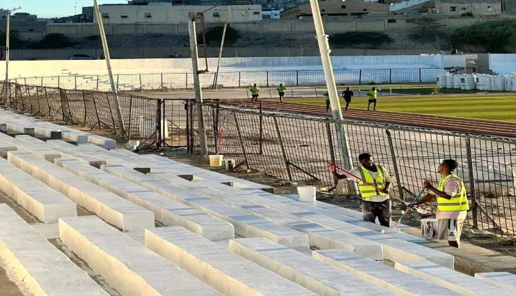 الناصر للتنمية تواصل أعمال التطوير والتوسعة الشاملة لمدرجات ملعب بارادم