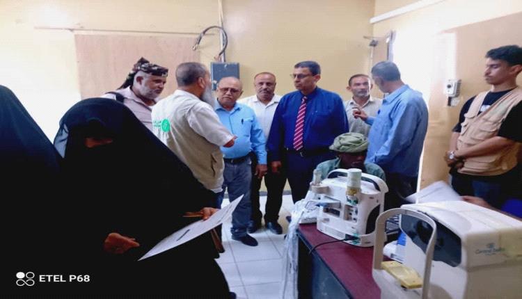 لحج.. تدشين مخيم العيون الجراحي بمستشفى الوهط