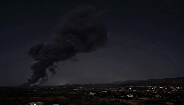 طيران يشن 3 غارات على مواقع حوثية بجبهة الفاخر شمال الضالع