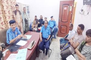 محاضرة توعوية في الجانب المروري  لطالبي رخصة قيادة السيارات بلحج
