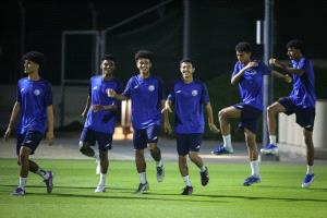 منتخب الناشئين يجري مراناً استشفائياً وتكتيكياً استعداداً لمواجهة السعودية