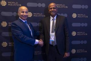 الخليفي يشكر رئيس الاتحاد الدولي للرياضات المائية حسين المسلم