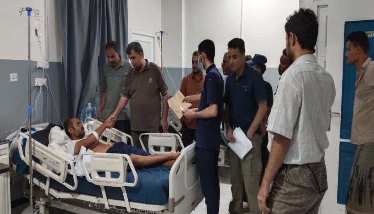 مدير دائرة الخدمات الطبية للمقاومة الوطنية يطمئن على  الجرحى  وأوضاعهم الصحية