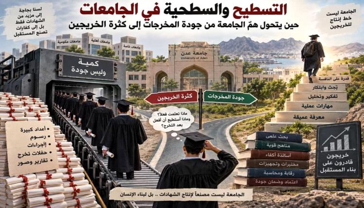 التسطيح والسطحية في الجامعات: حين يتحول همُّ الجامعة من جودة المخرجات إلى كثرة الخريجين