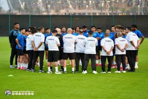 المنتخب الوطني يجري حصة تكتيكية استعداداً لمواجهة الإمارات 