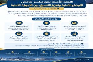 اللجنة الأمنية بخورمكسر تناقش الأوضاع الأمنية وتعزيز التنسيق بين الأجهزة الأمنية