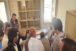بحضور مدير عام ميفعة إجراء مراسيم الاستلام والتسليم لفرع هيئة الأراضي بميفعة  شبوة 