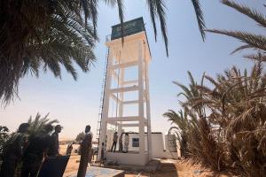 طيبة للتنمية تواصل أعمال تأهيل منظومة مياه الحرج وهمّام في محافظة الجوف باليمن
