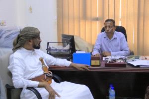 مدير عام شبام يناقش مع التخطيط والتعاون الدولي موازنة البرنامج الاستثماري للمديرية