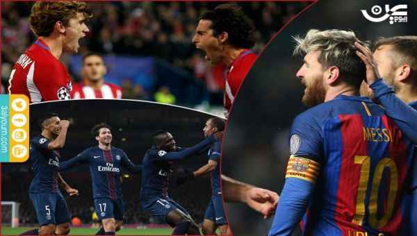 دوري أبطال أوروبا: برشلونة وباريس وأتلتيكو إلى ثمن النهائي