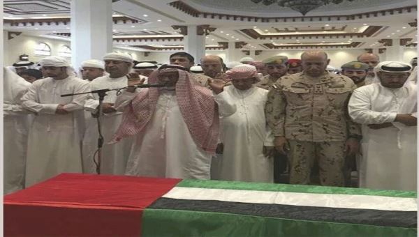 عجمان والعين تشيعان جثماني الشهيدين الطيارين الكعبي والظاهري