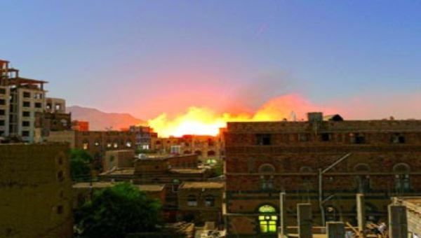 «التحالف» يسقط أسلحة لمقاتلي الشرعية لحسم معركة تعز